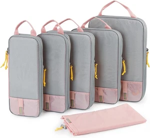 BAGSMART 6er Set Kompression Packwürfel - leicht 6 Stück, 01 - Baby Pink - Bild 1 von 6