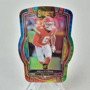 2022 Panini Select Bryan Cook RC Club Level Tie-dye Die-Cut /25 SSP Chiefs - Picture 1 of 3