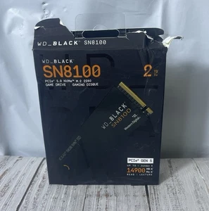 WD_BLACK 2TB SN8100 NVMe Gen 5 PCIe 5.0x4 M.2 SSD – New Box Damaged - Picture 1 of 9