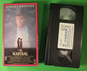 The Natural film movie VHS Tape 1984 Robert Redford - Side Flap - Baseball - Imagen 1 de 14