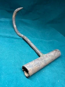 Vintage Heuballenhaken Stahl Bauernhof Werkzeug 8,5" primitiv - Bild 1 von 7