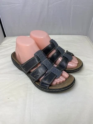 Сандалии-шлепанцы Clark's Leisa Spring черная кожа размер 9 - Изображение 1 из 4