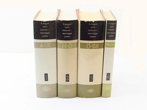 Dictionnaire Etymologique Historique de la Langue Hongroise 1984 HCDJ Lot de 4 Vol - Photo 1/8