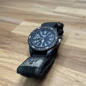 Dakota Moon Glow Herren Sting Ray schwarz Leder Quarz Analog 36mm Uhr 7 1/2" - Bild 1 von 8