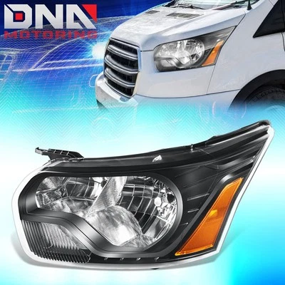 For 2015-2023 Ford Transit 150 250 350 Left Side OE Style Headlight Lamp Black - Image 1 of 4