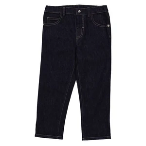 Moncler Kids Embroidered Straight-Leg Denim Jeans - Picture 1 of 3