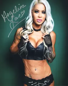 Angelina Love Impact Knockout Signed Autograph 8x10 Photo #5 w/ COA - Picture 1 of 2