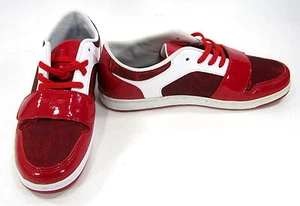 Creative Recreation Shoes W Cesario Lo Patent Red Mesh Sneakers Womens 7 - Picture 1 of 6