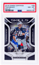 2016 Panini Certified #28 Tom Brady Skills PSA 8