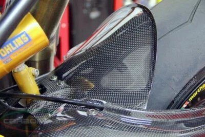 Guardabarros trasero de fibra de carbono para Ducati 848 1098 1198 Mudgard SBK termignoni Foto 1 de 4