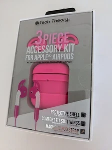 Tech Theory 3 Piece Accessory for Apple AirPods / Shell, Soft Wings, Strap - Picture 1 of 4
