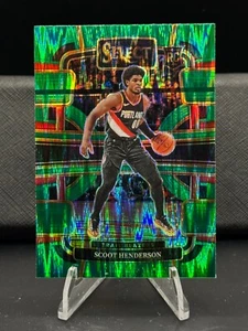 2023-24 Panini Select - Scoot Henderson, #77 - Green Flash - Trailblazers - Picture 1 of 2