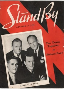 Shirley Temple Stand By WLS Radio Magazine October 10 1936 Maple City Four - Picture 1 of 3