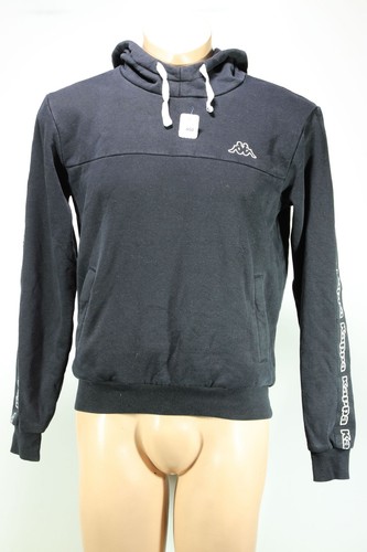 VETEMENTS Felpa con cappuccio uomo Kappa S nera fantasia cappuccio manica lunga felpa H050