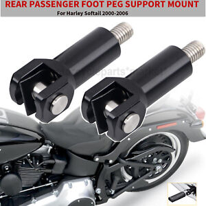 Rear Foot Peg Support Mount Clevi Kit For Harley Heritage Softail FLST FLSTC
