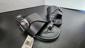 NEW  Falls Creek Black Sandals Size 8 Arch Support Adjustable NWT One of a Kind - Picture 1 of 9