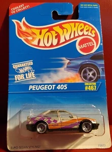 1996 Hot Wheels Peugeot 405 #467 (LW) - Picture 1 of 2