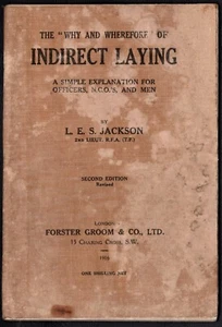 1916 WWI Indirect Laying by L.E.S. Jackson Field Artillery Gunnery Aiming Manual - Picture 1 of 3