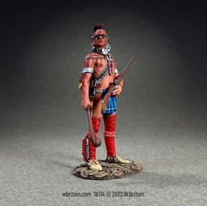 William Britain 16174 Shawnee guerriero indiano 1750-80 da Clash of Empires - Foto 1 di 3