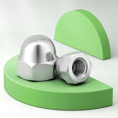 Hutmuttern hohe Form A2 V2A Edelstahl Feingewinde M8M10M12M14M16M20 rostfrei - Bild 1 von 4