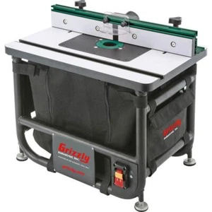 Grizzly Industrial Router Table Portable Tubular Steel+Dust Collection Laminate - Picture 1 of 6