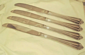 4 neue Korea Tafelmesser rostfrei glänzend Komplimente 2,4 Unzen je 4 Charity - Bild 1 von 12