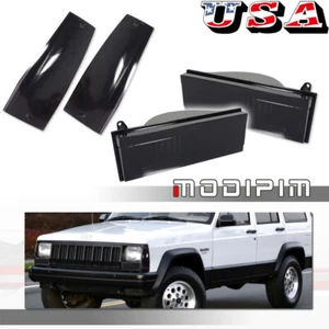 Smoke Lens Turn Signal & Sidemarker Lights For Jeep Cherokee Base Comanche 84-96 - Picture 1 of 9