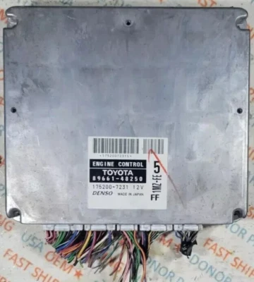 2001-2003 Toyota Highlander 3.0L двигатель ECU ECM PCM 89661-48250 OEM - Изображение 1 из 4