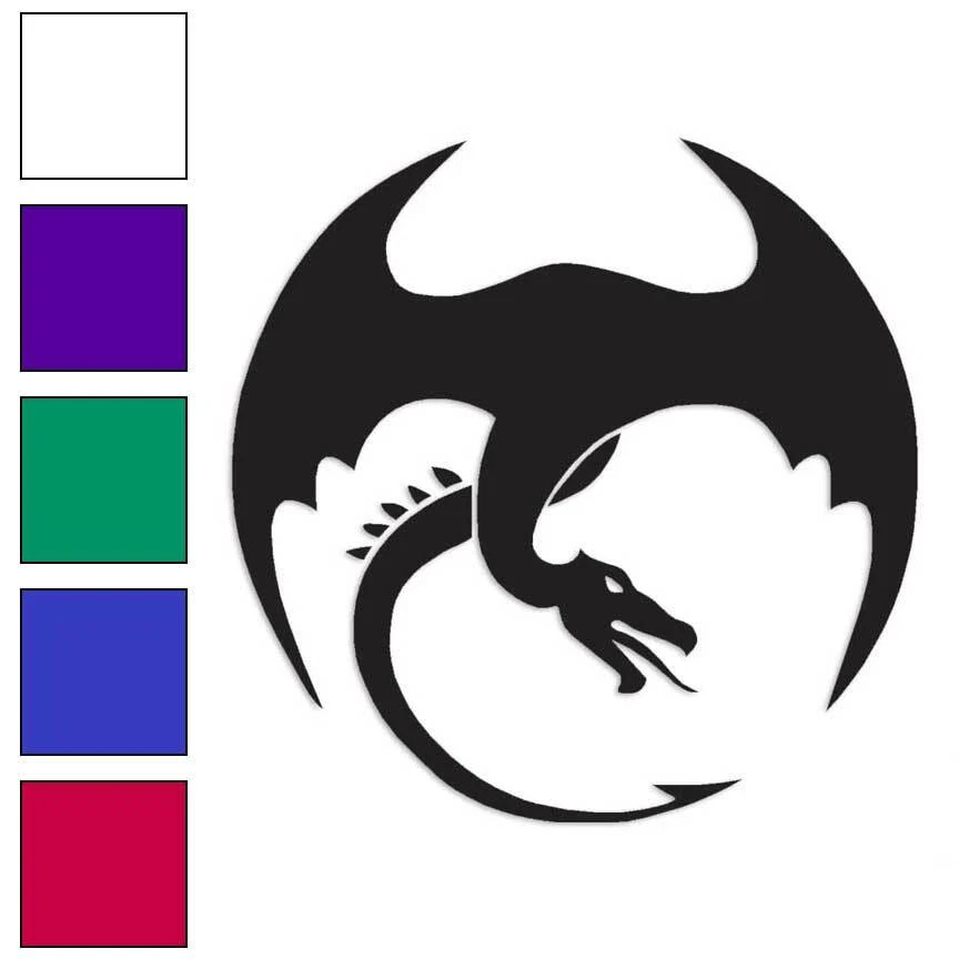 STICKER*PIMP Dragon Flying Tribal, Vinyl Decal Sticker, Multiple Colors & Sizes #229