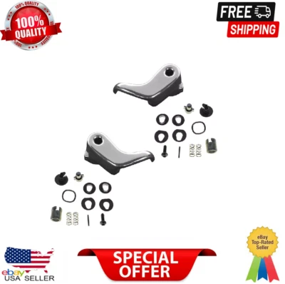 Locking Vent Window Handle Chrome Pair Set for Chevy GMC Blazer Jimmy Suburban - Image 1 of 4