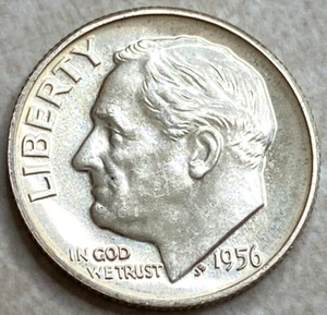 1956 Proof Silver Roosevelt US Dime F73 - Picture 1 of 4