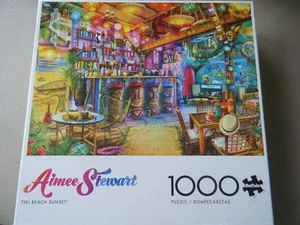 Tiki Beach Sunset 1000 Piece Jigsaw Puzzle - Picture 1 of 1
