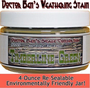 Mancha de intemperie verde Timberline-4 oz Doctor Ben's Scale Consortium *NUEVO* - Imagen 1 de 12