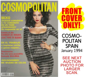 COVER ONLY - COSMOPOLITAN Spain January 1994 CHRISTY TURLINGTON - Picture 1 of 2