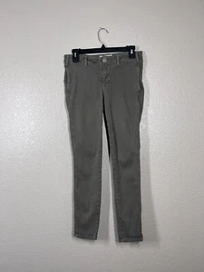 The GREAT Corduroy Skinny Ankle Pants Size 27 Sage Green - Picture 1 of 4