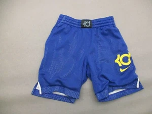 NIKE DRI-FIT Size S Boys Blue Mesh Stretch Waist Lined Pocket Running Shorts 383 - Picture 1 of 6