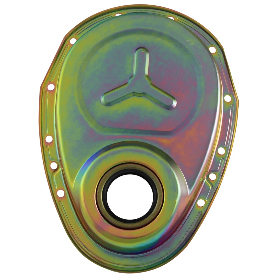 Timing Cover Chevrolet Small Block 283-305-327-350-400 Roller Cam Zinc Steel - Image 1 of 1