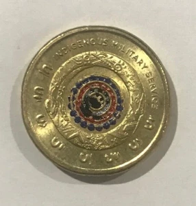AUSTRALIA $2 TWO DOLLAR 2021 INDIGENOUS MILITARY SERVICE COLLECTOR COIN, CIRC - Picture 1 of 2
