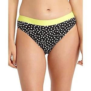 California Waves Juniors' Printed Black Dot Bikini Swim Bottoms Small - Picture 1 of 4