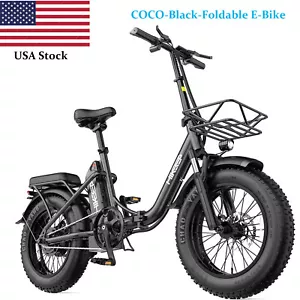 Hikeep Adult Electric Bike 16" 48V/10Ah 750W(Peak Power) Fat Tire Folding eBike - Picture 1 of 10