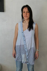 tunic dress tunique blouse M & F GIRBAUD vissetibilli TAILLE M neuf étiquette - Picture 1 of 4