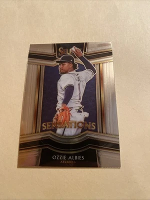 2021 Panini Select - Sensations Ozzie Albies #SE-15 - Image 1 of 2
