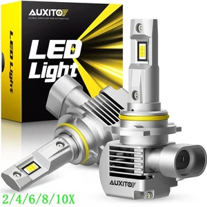 AUXITO Update 90W Headlight 9012/HIR2 32000LM Bulb Hi/Low Beam Canbus 6500K 2/4X - Picture 1 of 21