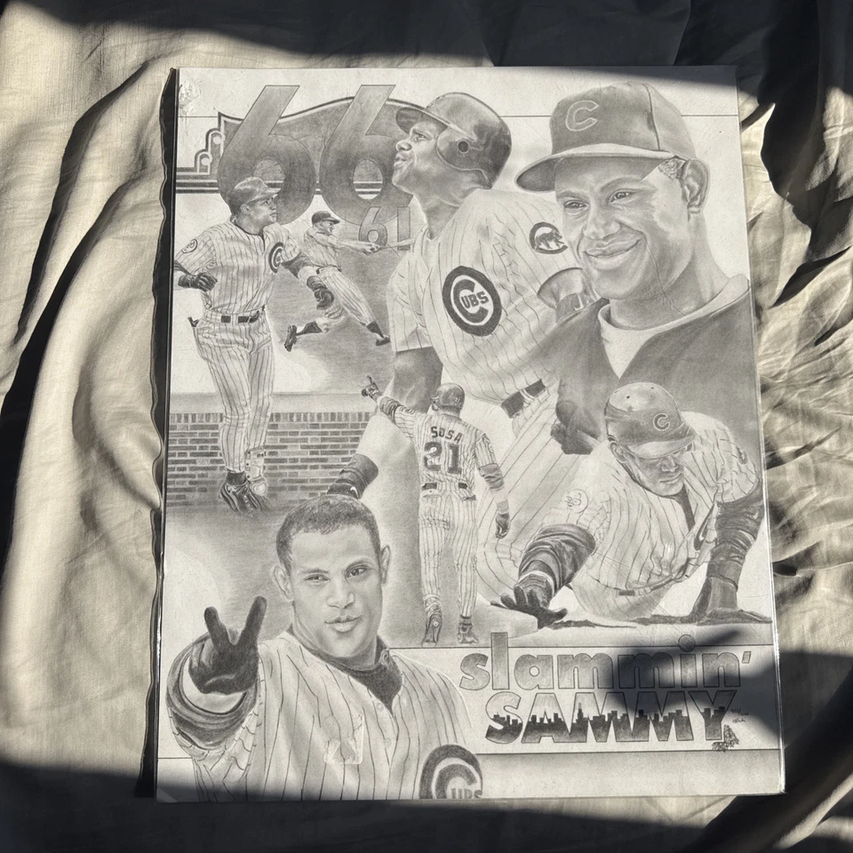 Impresión de boceto a lápiz Slammin Sammy #833 Foto 1 de 2