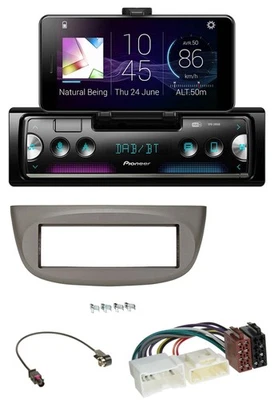Pioneer USB MP3 Bluetooth DAB Autoradio für Renault Twingo ab 2012 beige-grau - Bild 1 von 4