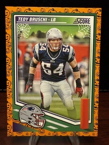 Tedy Bruschi Pumpkin Parallel-2025 Panini Score #151 New England Patriots NFL - Picture 1 of 2