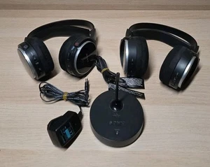 Sony TMR RF810R Wireless Headphones X2 Base Unit And Power Supply Working (O) - Bild 1 von 9