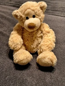 Gund Beanie Bottom Floppy Teddy Bear Stuffed Animal Plush Manni 15015 Tan - Picture 1 of 16