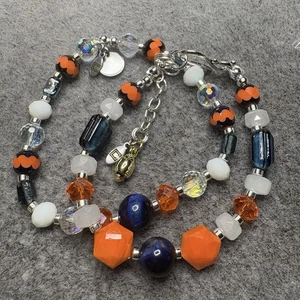 Game Day Custom Artisan Handmade Sports Team Beaded 2-pc Bracelet Set - Picture 1 of 7