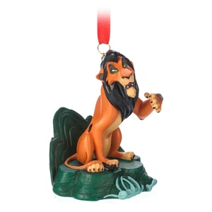 Disney Store Ornamento Scar Il Re Leone Villains Collection Resina Rara - Nuovo - Picture 1 of 5